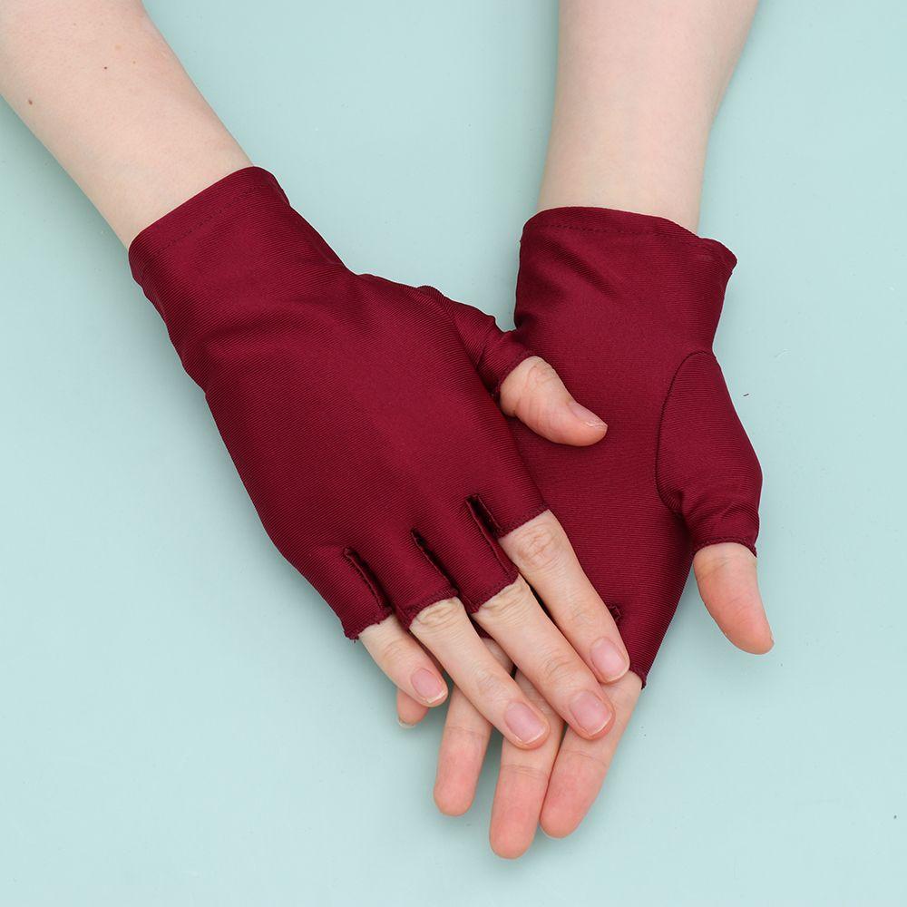 Spring Autumn Thin Short Summer Mittens Sun Protection Sports/Driving/Biking Half Finger Gloves