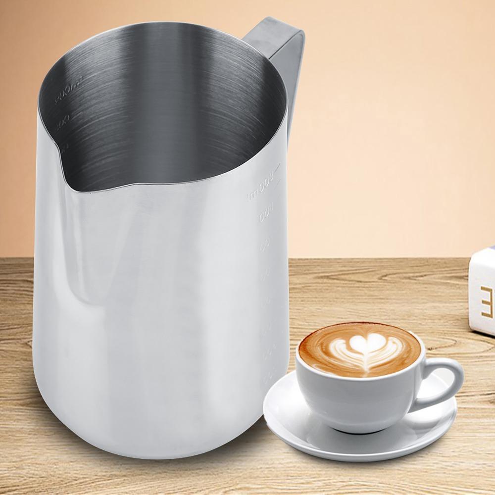 304 Stainless Steel Milk Frothing Cup 1000 ml/34oz Stainless Steel Milk Jug  Coffee Accessories