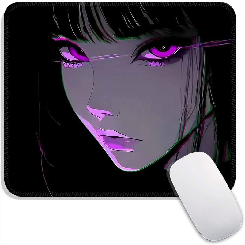 Стандартная Игровая Подставка для Мыши Фиолетовая Аниме Девушки Геймер Шкаф Маленькая Игровая Подставка для Мыши Дорожная Подложка для Мыши Плимут Нескользящие Офисные Подставки для Мыши