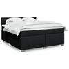 Maison Exclusive - Sommier à lattes de lit avec matelas Noir 180x200 cm Tissu