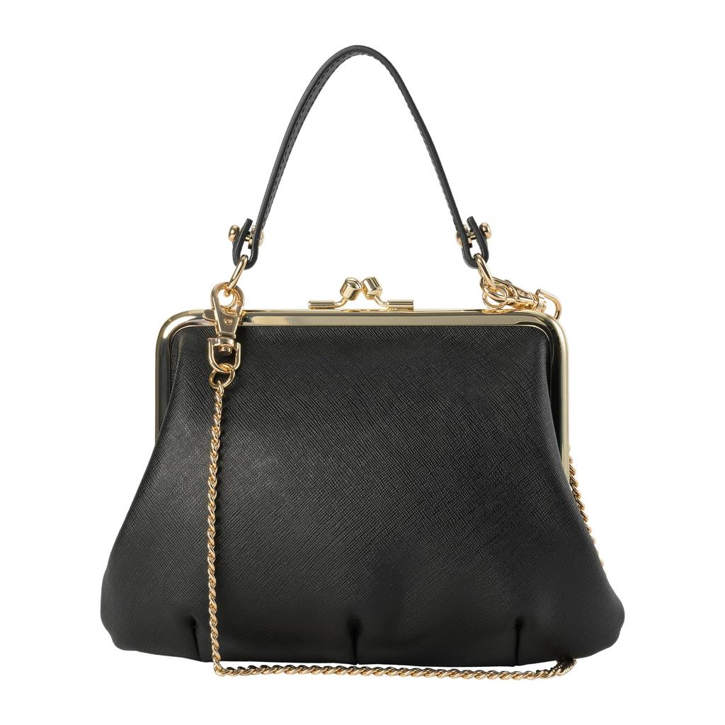 Сумка Vivienne Westwood 52020003 L001N Черная Сумка-кошелек на раме из кожи сафьяно «бабушка» на плечо [Vivienne Westwood] (Рюкзак) Женский [Бренд] [Товар]