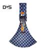 Baby Sling Carrier Great Load Bearing Adjustable Length Wide Strap Less Pressure On Shoulder Breathable Fabric Plaid Print Outdoor Walking 0-36