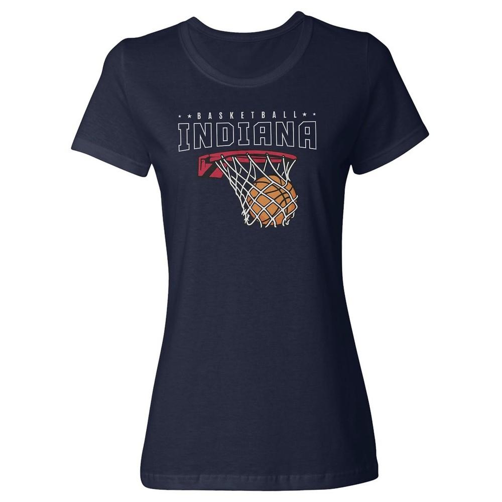 Indiana Hoop Design - Retro Basketball Champions Ladies' Crewneck T-Shirt Unisex T-Shirt