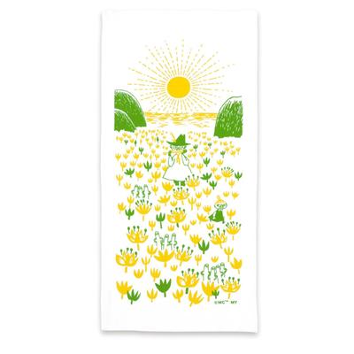 Полотенце Miyamoto Moomin Кухонное полотенце с дизайном гармошки, Сделано в Японии, Белый, Прибл.. 33 x 70 см, 06094