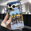 Мультяшные Аниме Животные Чехол для Телефона Для Apple iPhone 17 16 16E 15 14 13 12 11 Pro Max Plus Черный Мягкий Силикон