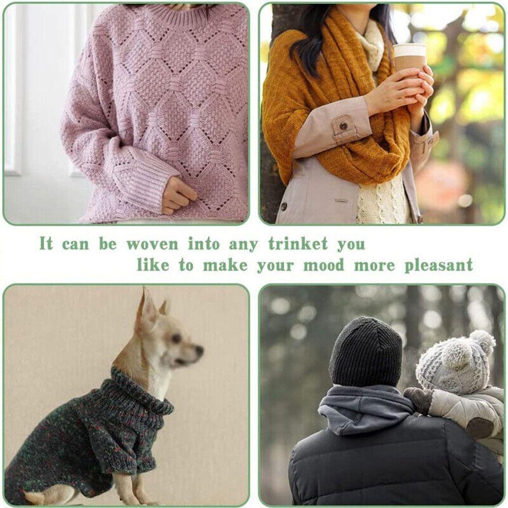 Набор крючков для вязания с бамбуковой ручкой ручной работы Спицы для свитера Крючки для вязания Инструменты для вязания Аксессуары