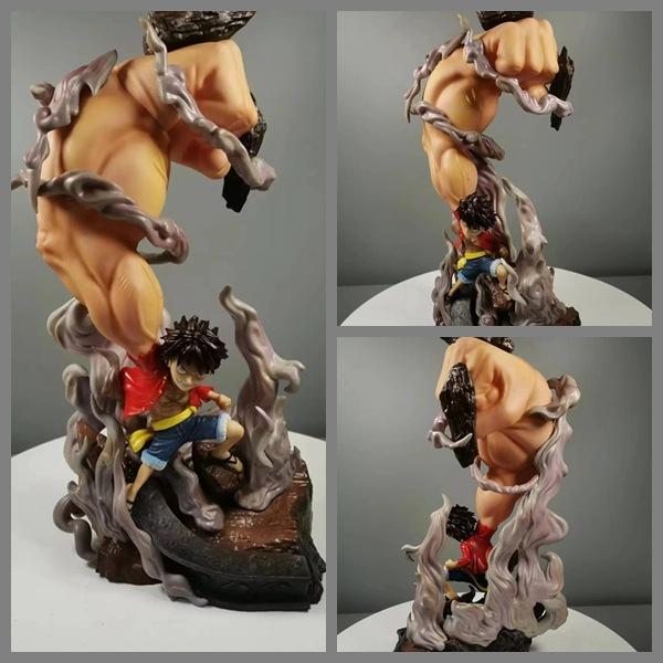 ONE PIECE WCF big fist GK third gear, Luffy, statue, scene, doll, ornament, boxed figure.