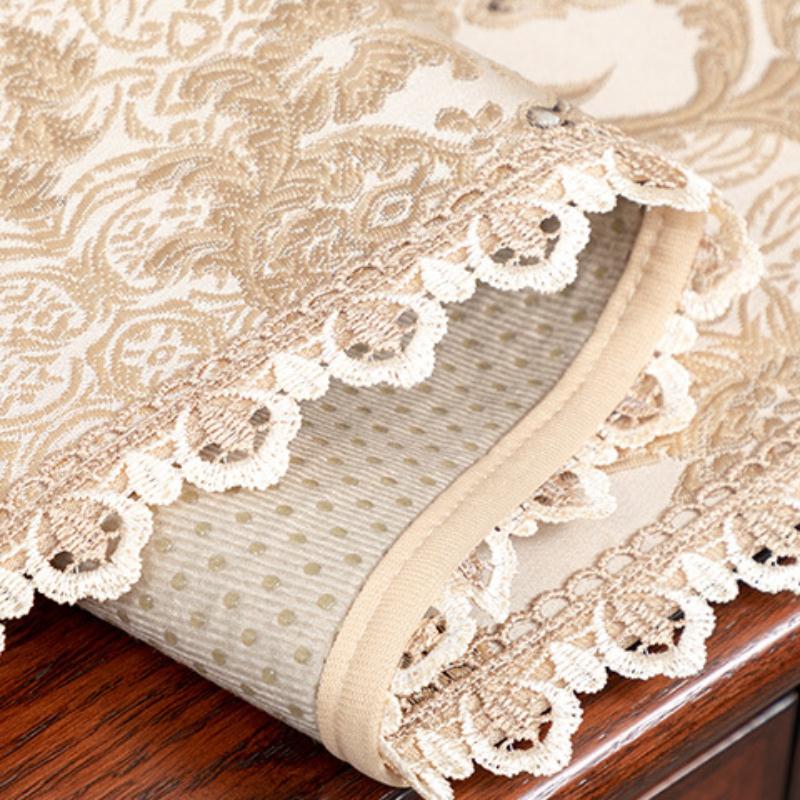 Современная вышитая цветочная скатерть, роскошные европейские настольные флаги, декор для обеденного стола, обувной шкаф с кисточками, скатерть