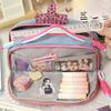 Y2K Style Pencil Case Large Capacity Stationery Storage Pouch Pen Bag Office School Supplies