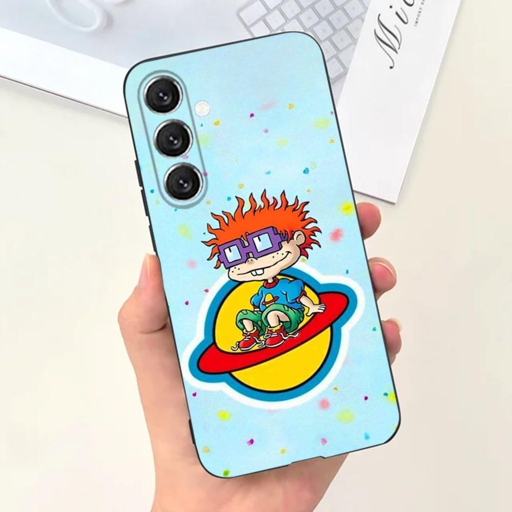 Чехол для телефона Rugrats Чаки Анжелика для Samsung S25, S24, S21, S22, S23, S30, Ultra, S20, Plus, Fe, Lite, Note 10, 9, 5G Черная крышка