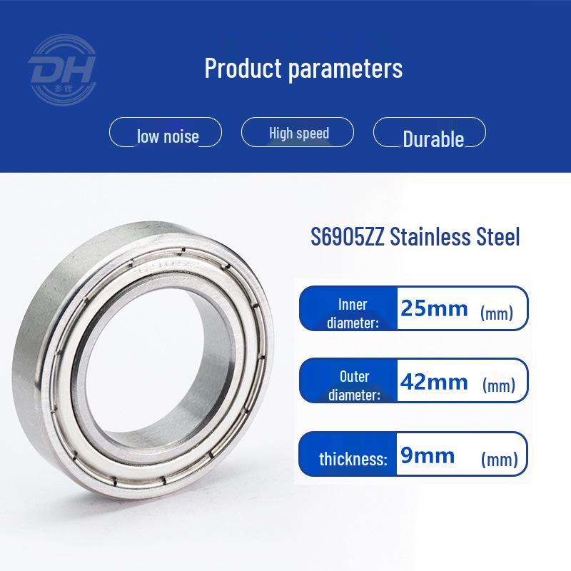 Stainless Steel Miniature Bearings: S6900ZZ, S6901ZZ, S6902ZZ, S694ZZ, S695ZZ, S696ZZ