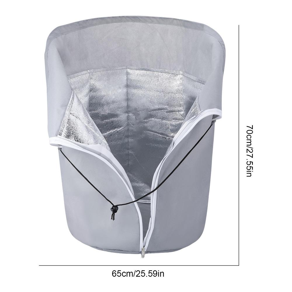 Зимняя защита от заморозков Чехлы для растений Многоразовый садовый чехол для защиты растений от мороза на шнурке с молнией для улицы