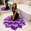 Yousheng 3D Цветочный коврик для пола Реалистичный Впитывающий Цветочный ковер Нескользящий Декоративный Коврик для Гостиной Ванной Кухни Спальни