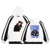 Stray Kids KARMA 4th Album Hoodie - Unisex Contrast Raglan Sleeve Fleece Pullover, Group Photo Graphic Winter Thermal Streetwear