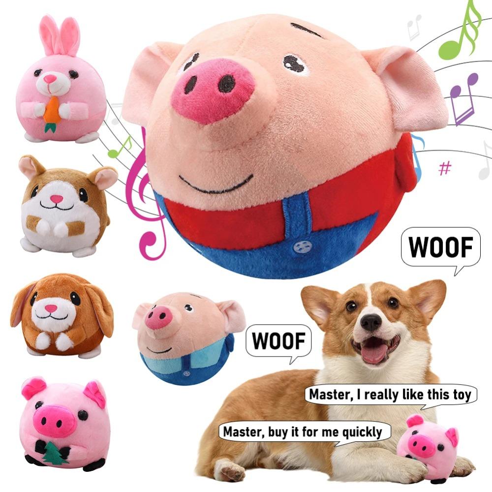 Хомяк Электронный Плюшевый Мяч Свинья Прыгающий Милый Мяч Младенец