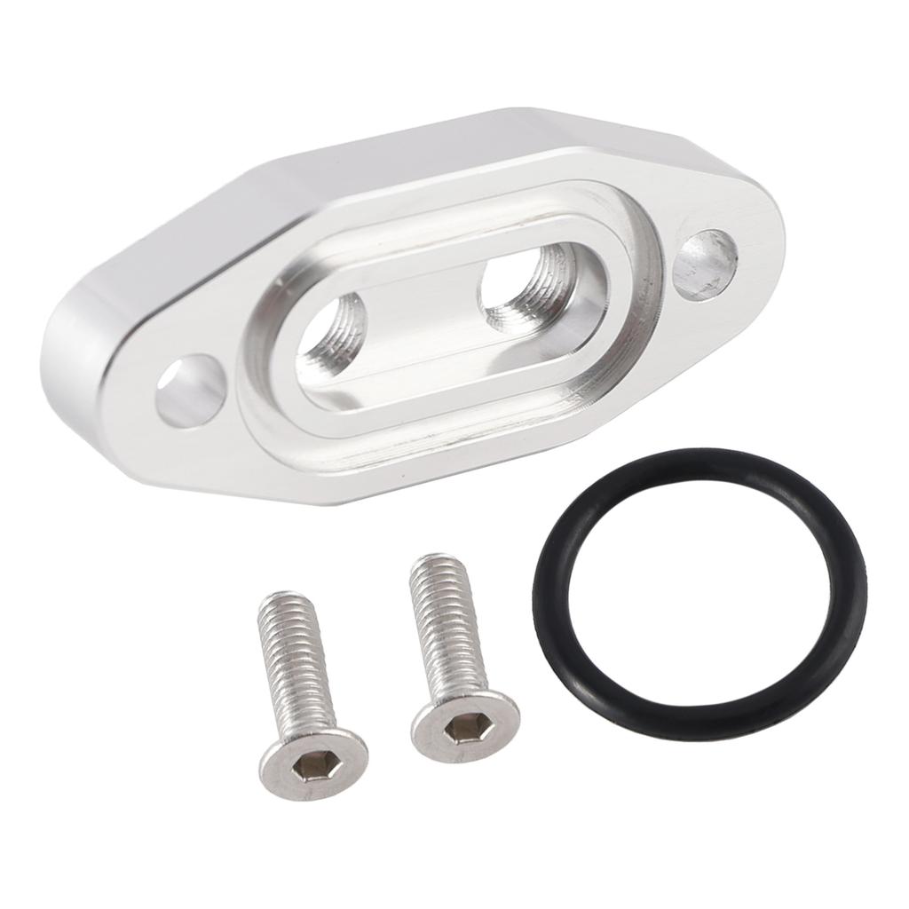 Переходная пластина для линии подачи масла Twin Turbo Dual 1/8" NPT для LS1 LSX LS3 LS2 LQ4