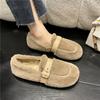 Fashion New Style Fashion Casual Woman Shoe Loafers Fur Female Footwear Slip-on Dress Slip On Moccasin Shoes Woman Flats Casual Female