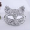 Rhinestone Halloween Masquerade Mask - Sparkling Half-Face Party Mask Fashion Accessory