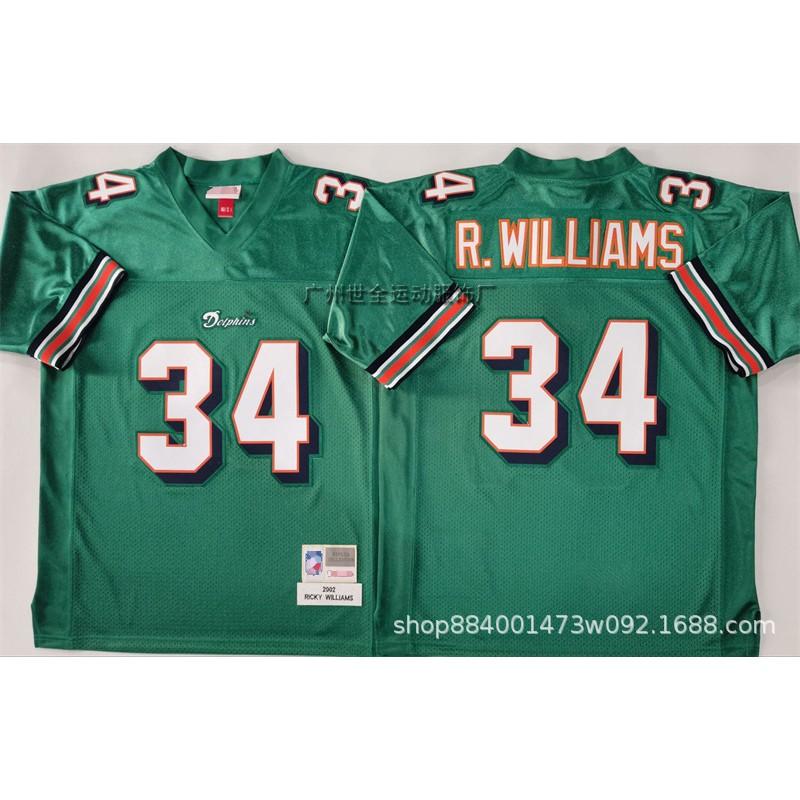 Mens Retro Miami Dolphins Hall Of Fame Football Jersey Cotton Blend Training Shirt Rugby Sports