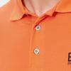 Emporio Armani Ea7 Однотонная футболка-поло с логотипом-буквой, короткий рукав, мужская, оранжевая 8NPF04-PJM5Z-1661