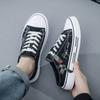 Fashion Summer Men's Shoes Canvas Shoes Trend Versatile Designer Men Half Slippers Black Walking Flats Casual Outdoor Backless Sneakers
