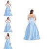 Потрясающее взрослое платье принцессы Золушки из элегантного синего полиэстера для вечеринок на Хэллоуин