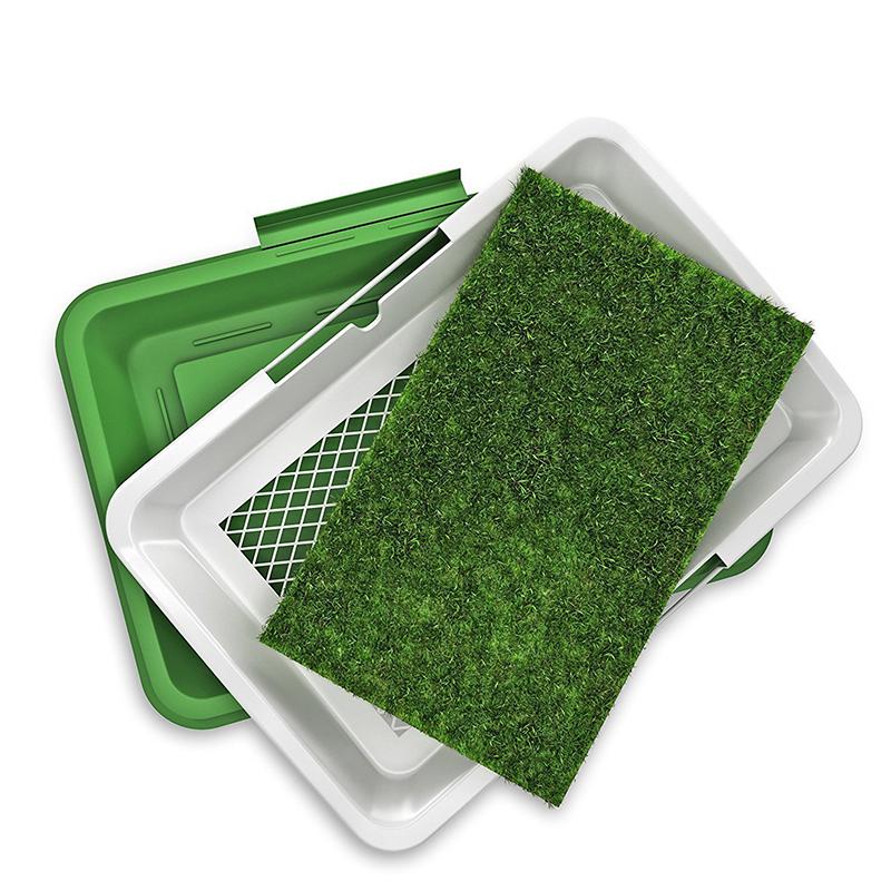 Pet Dog Toilet Artificial Grass Dog Potty Splashproof Washable Reusable Pee Pads Dog Training Toilet Puppy Pad Tray Pet Supplies