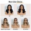 Noble Synthetic Lace Front Wig Body Wave Wig 14 Inch Middle Part Lace Wigs For Women Lace Front Wig Ombre Blonde Golden Wig