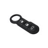 3 Button Black Remote Key Fob Rubber Pad For Fiat 500 Abarth Panda Punto Bravo