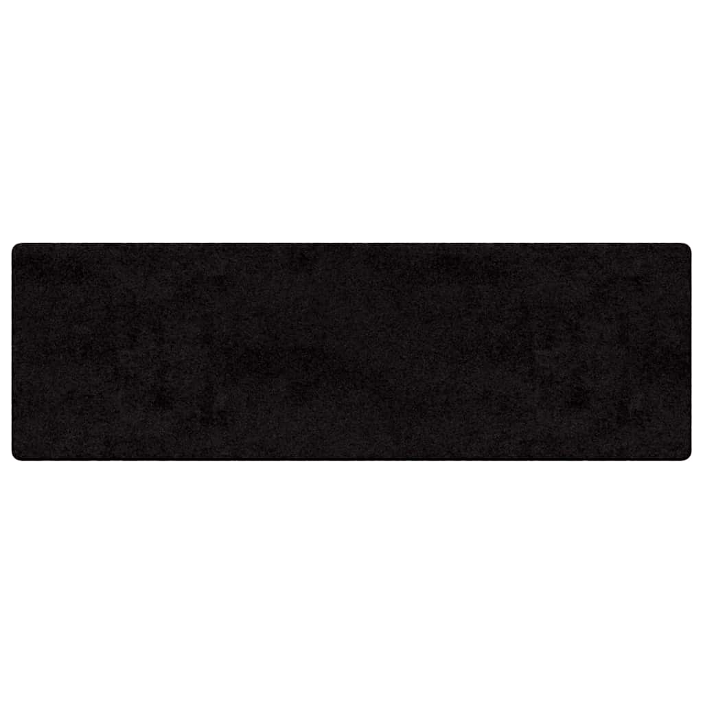 Black Carpet Runner 50 x 200 cm 100percent  Polypropylene Tuft