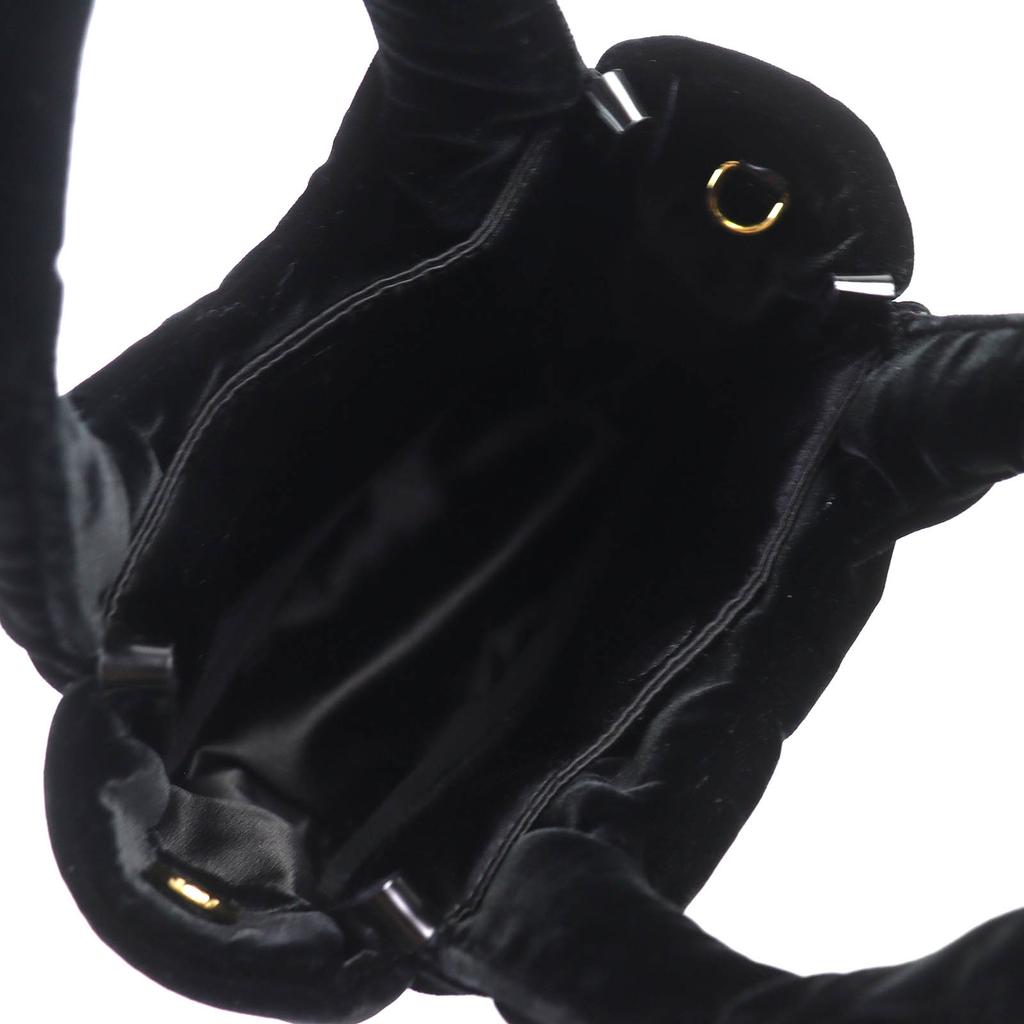 Prada Сумка на плечо Мини-сумочка из стеганого бархата с треугольным логотипом, 2-в-1 1BA410 Б/у