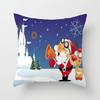 Creative Hand-Drawn Cartoon Christmas Pillow Cover Decorative Throw Cushion Case Living Room Car Holiday Home Decor