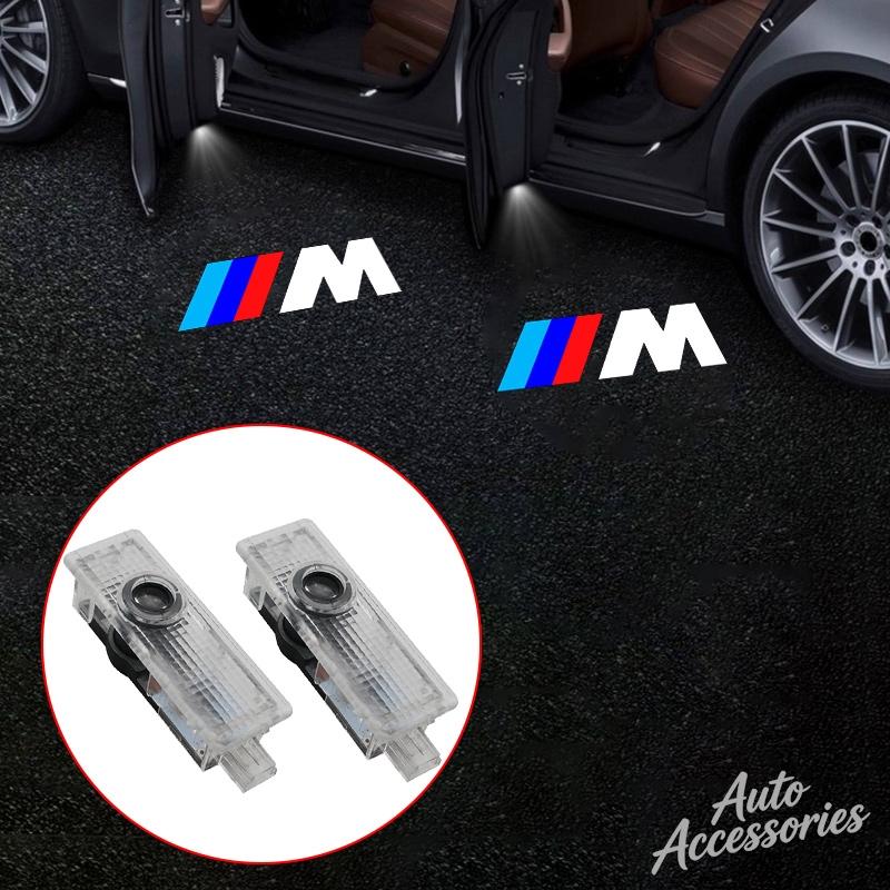 LED Car Door Welcome Lamp For BMW M Performance E46 E90 E60 F20 X1 F10 F30 Atmosphere Light Ghost Shadow Projector Light Sticker NI2