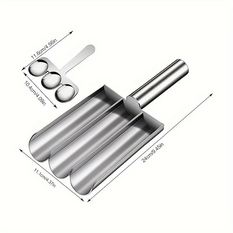 1pc Stainless Steel Non-stick Triple Meatball Maker - Perfect for RV Kitchens, Food-Safe