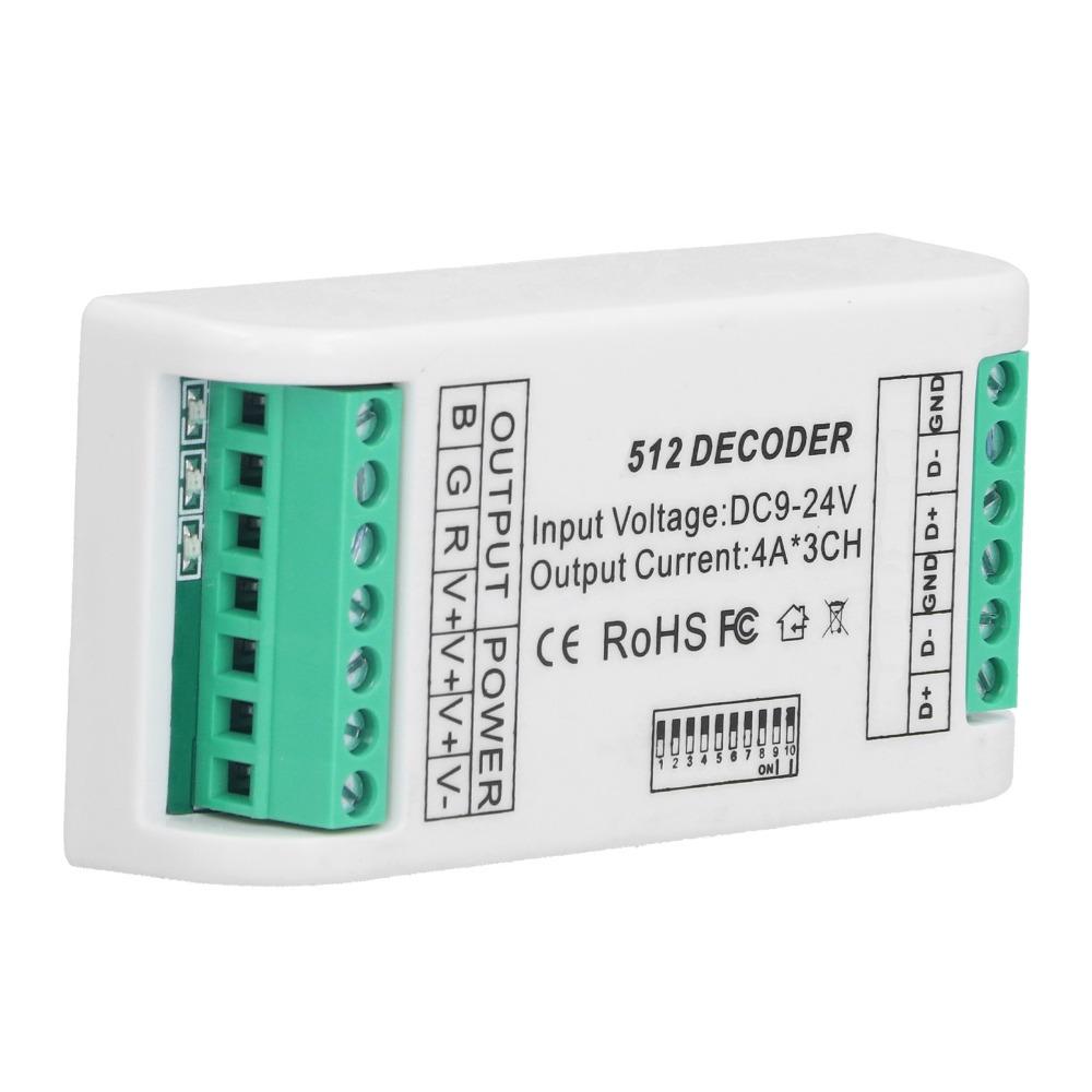 Plastic Material RGB Controller 9‑24V DC LED Strip Controller LED Decoder Controller LED Module