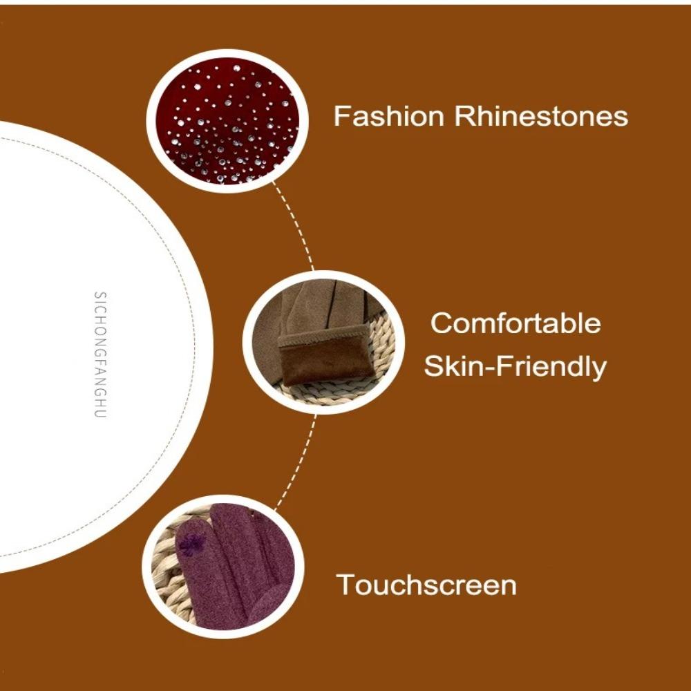 Touch Screen Warm Gloves Windproof Cycling Gloves High Quality Winter Gloves  Winter