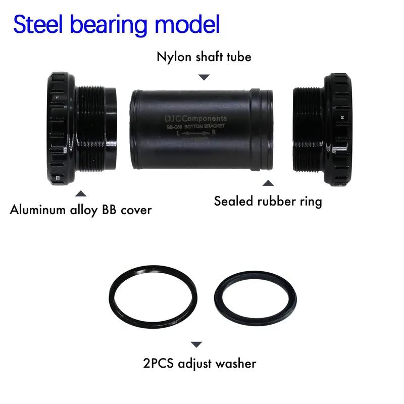 DJC DUB Bottom Bracket 29mm BSA English Threaded BB for SRAM DUB 68/73mm MTB Road Bike Ceramic Steel Bearing 28.99mm Spindle