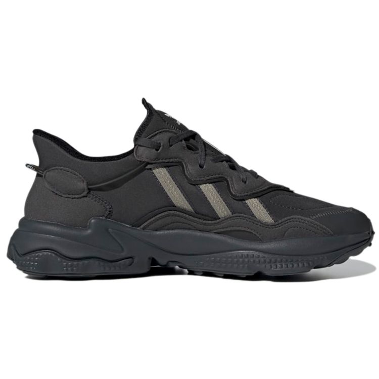 adidas Originals Ozweego Тканевые Спортивные Повседневные Нескользящие Дышащие Кроссовки с Низким Верхом для Образа Жизни Унисекс Черные H04240