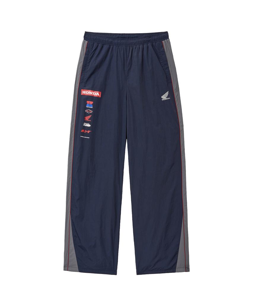 PHYPS MOTORCYCLE Nylon Multi Logo Pants Navy