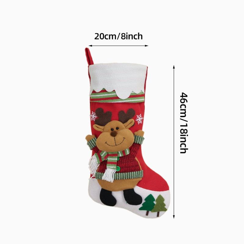 Christmas decorations, creative cartoon-shaped gift socks, for home Christmas scene decoration