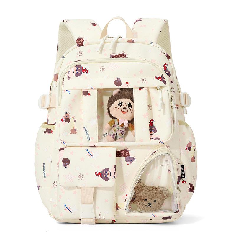 Принтованный рюкзак для ученика средней школы, водонепроницаемый, большой вместимости, школьный рюкзак, женский рюкзак