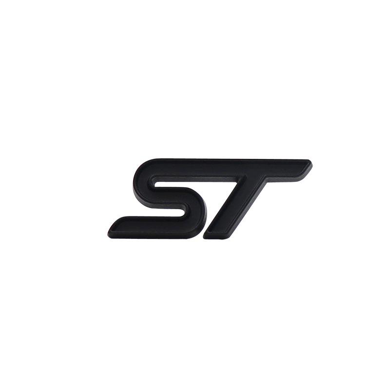 Car Styling ST for Steering Wheel  Car Fender Side Trunk Nameplate Decal Emblem Badge Sticker
