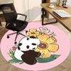 1 шт. Круглый ковер Panda Bloom для офиса, комнатный коврик, подходит для офиса, под офисные стулья, спальни, гостиной, домашнего декора D002