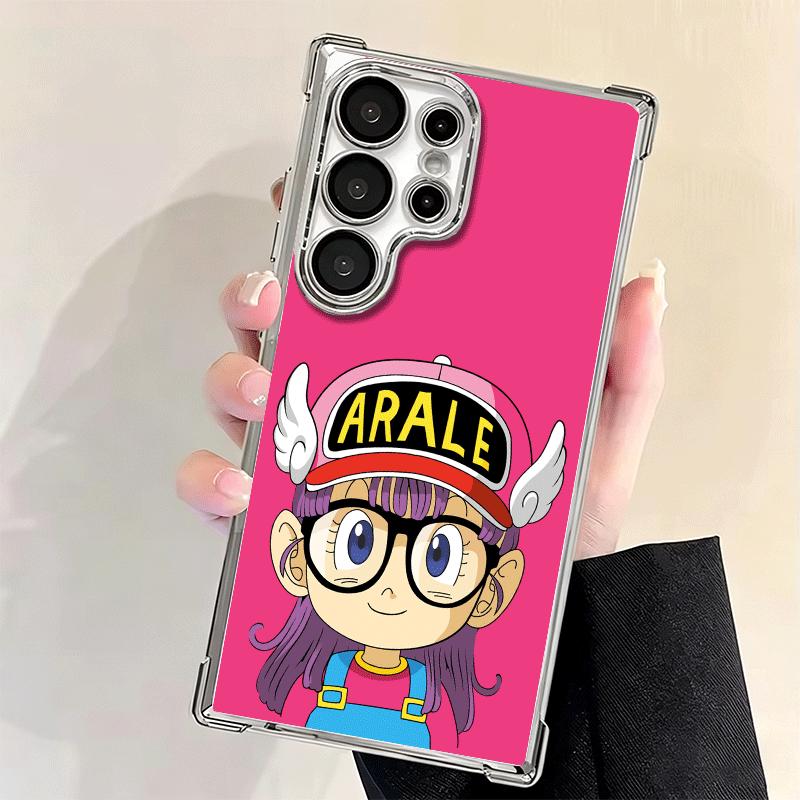 Arale S-Slump Anime Soft Phone Case For Samsung Galaxy S26 Ultra S25 Edge S24 FE S23 Plus S22 S21 + S20 Plating Anti-Fall Fundas