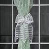 Подхват для штор Красивый Бант Кружевной Держатель Крючок Пряжка Зажим Красивые Бежевые Шнуры-Подвязки Полиэстер Декоративный Домашний Аксессуар