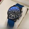 Men's Luxury Silicone Watch with 3D Digital Large Dial & Blue Light Glass