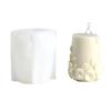 3D Flower Cylinder Silicone Molds for Candle Soap Decoration Chocolate Silicone Molds for Candy Cake Fondant Desserts