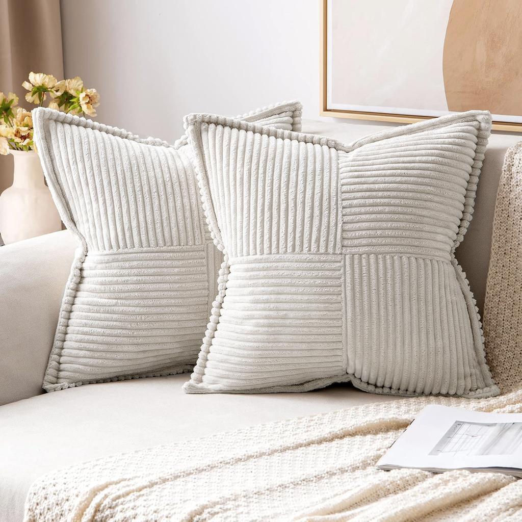 2 шт. Наволочки на декоративные подушки в богемном стиле, пэчворк, текстурированные, с градиентом, фермерская эстетика для дивана, постельного белья, софы, декора гостиной, декора гостиной