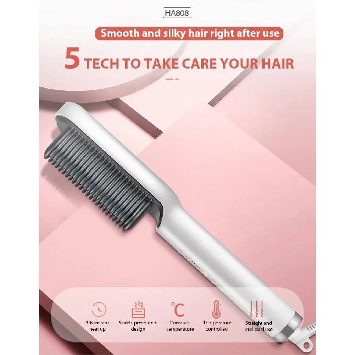 Hair Straightener Professional Quick Heated Electric Hot Comb Hair Straightener Personal Care Multifunctional Hairstyle Brush
