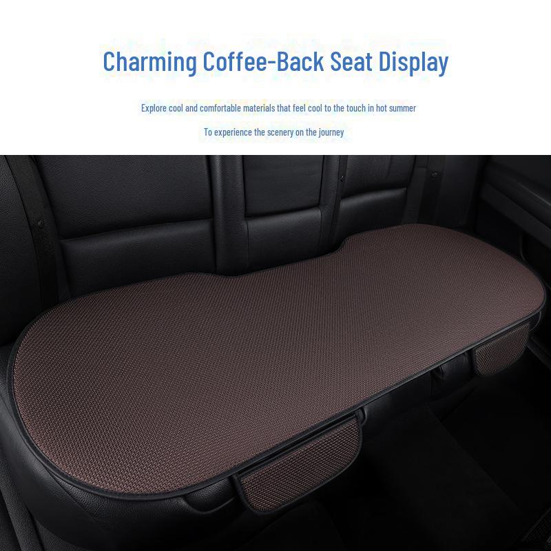 Комплект подушек для автомобильного сиденья из дышащего ледяного шелка для любого сезона, цельная конструкция с функциями вентиляции и комфорта.